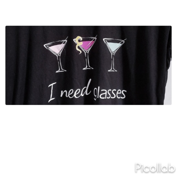 "I Need Glasses" Grapic Tee - Picture 2 of 4
